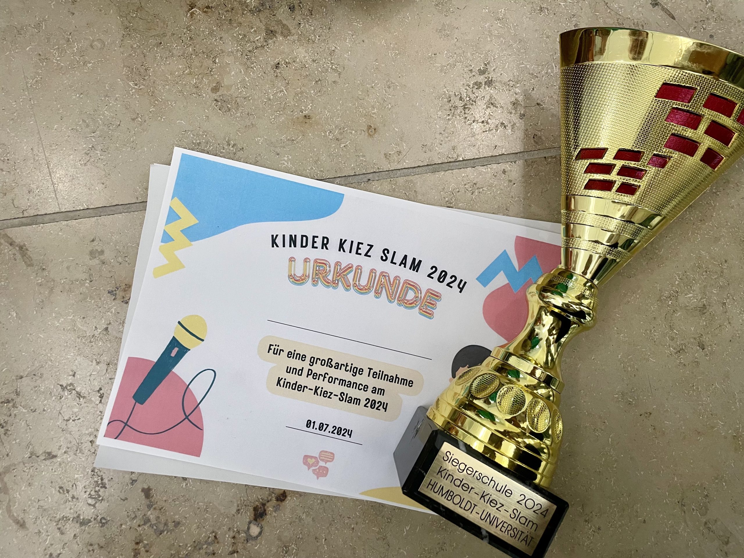 Die 3b gewinnt beim Kinder Kiez Slam